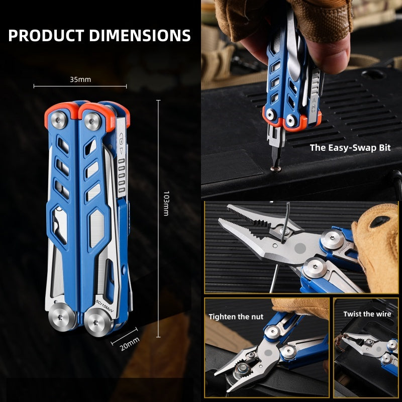 All-in-One Stainless Steel Multi-Tool Pliers
