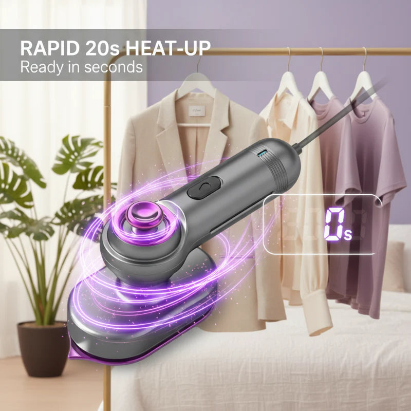 💖50% OFF!Smart Foldable Steam Iron with Digital Display