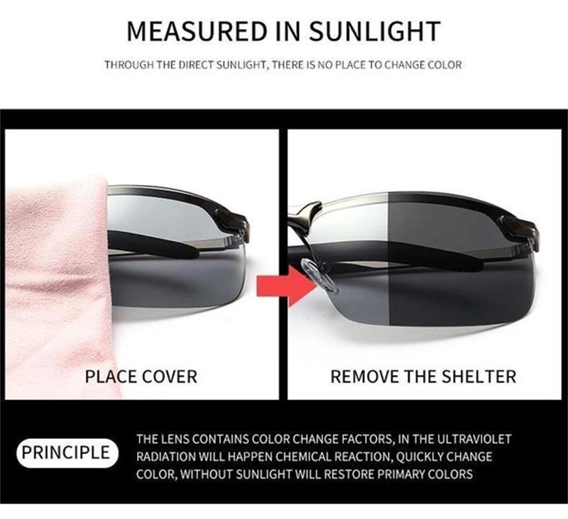 💌 Let gifts speak your love for you 💌2026 Photochromic Sunglasses with Anti-glare Polarized Lens（🔥50% OFF）