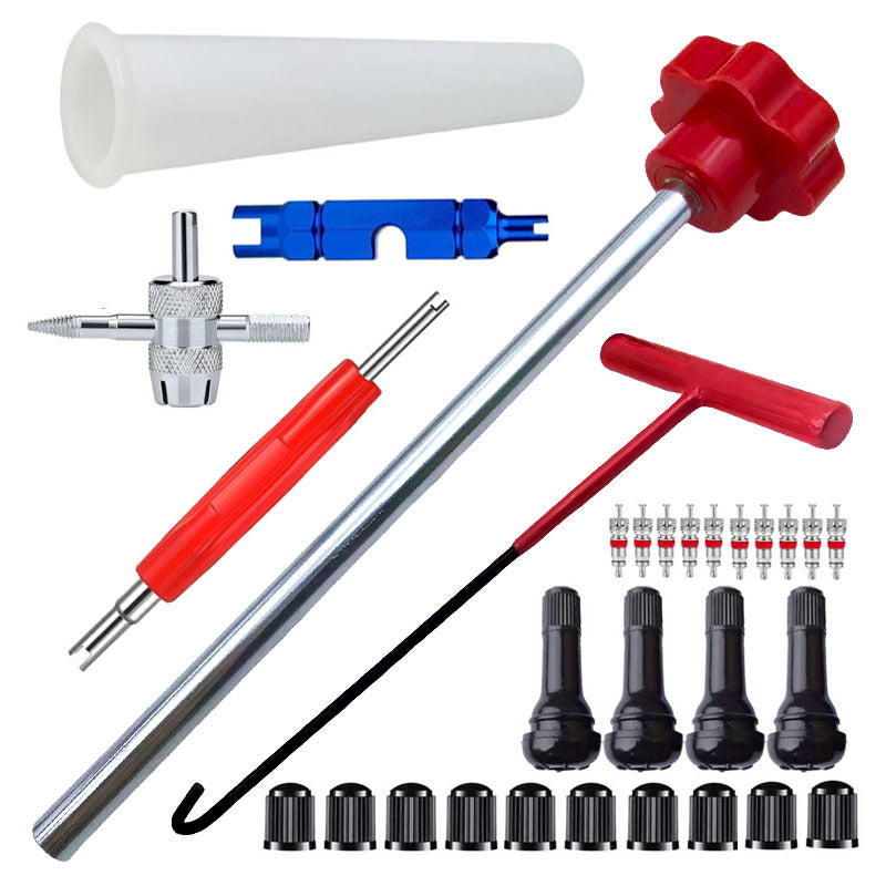 Quick Change Car Tire Valve Tool Kit