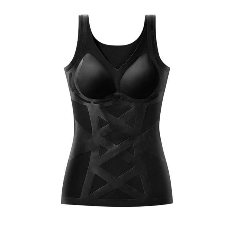 Seamless Body Shaping Camisole with Built-in Bra