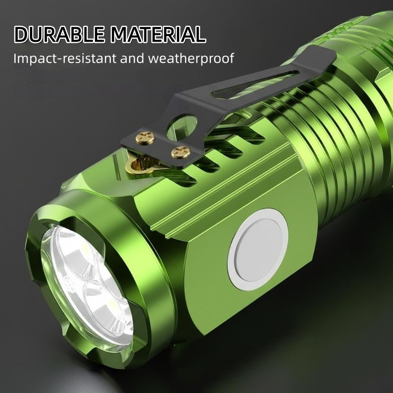 🔋 Mini Magnetic Rechargeable Flashlight – Light That Sticks With You Anywhere! ✨