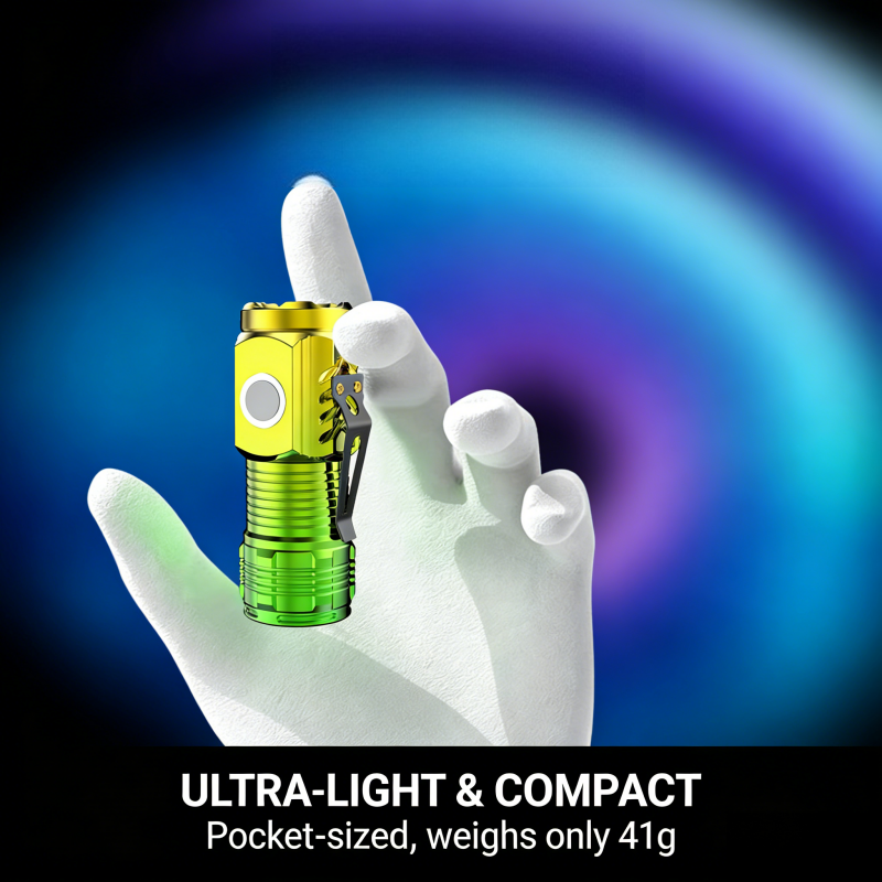🔋 Mini Magnetic Rechargeable Flashlight – Light That Sticks With You Anywhere! ✨
