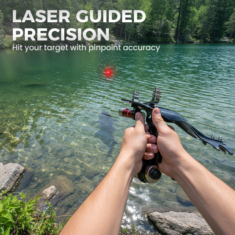 🎯🎣Precision Laser-Guided Fishing Slingshot Set🚀Free Shipping🚀