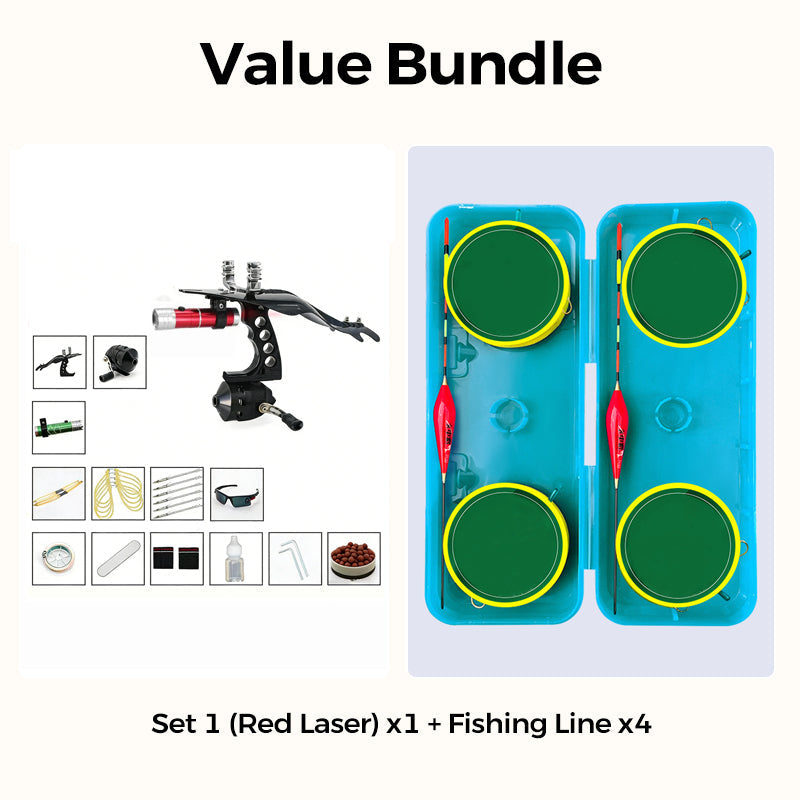 🎯🎣Precision Laser-Guided Fishing Slingshot Set🚀Free Shipping🚀