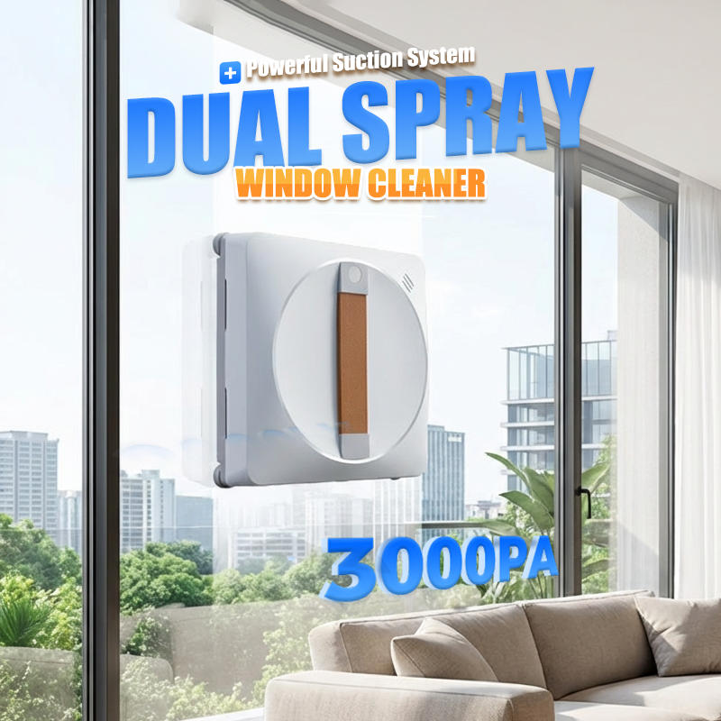 🧽 Automatic Window Cleaner with Dual Spray 🤯Spots? Streaks? Let this smart robot handle the shine! ✨