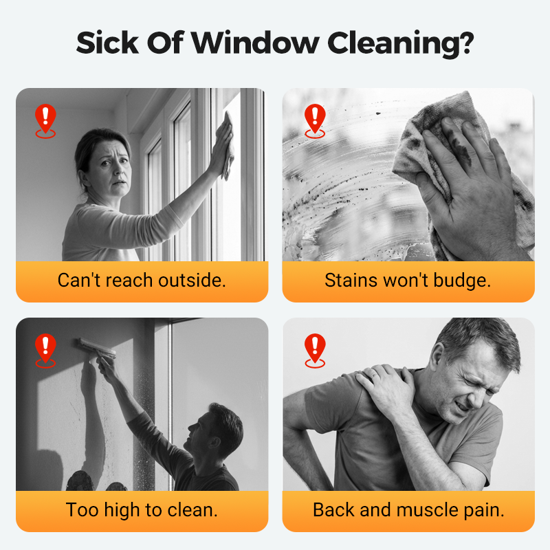 🧽 Automatic Window Cleaner with Dual Spray 🤯Spots? Streaks? Let this smart robot handle the shine! ✨