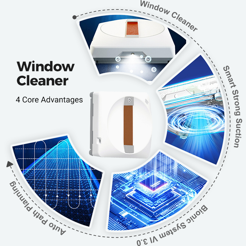🧽 Automatic Window Cleaner with Dual Spray 🤯Spots? Streaks? Let this smart robot handle the shine! ✨
