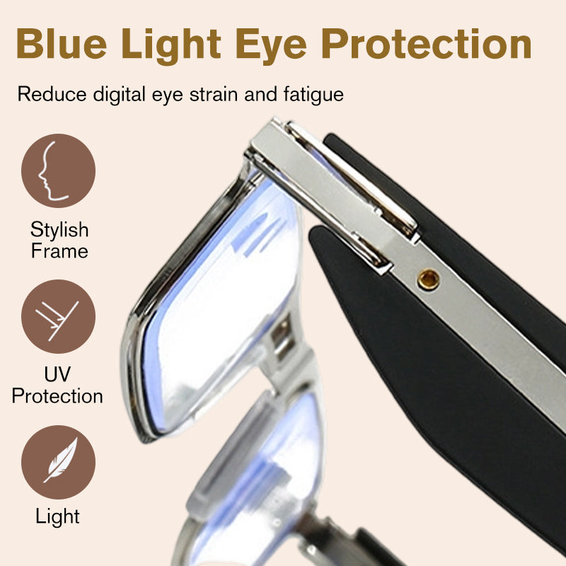 📢📢60%  OFF !! ⏰Foldable Anti-Blue Light Reading Glasses with Case