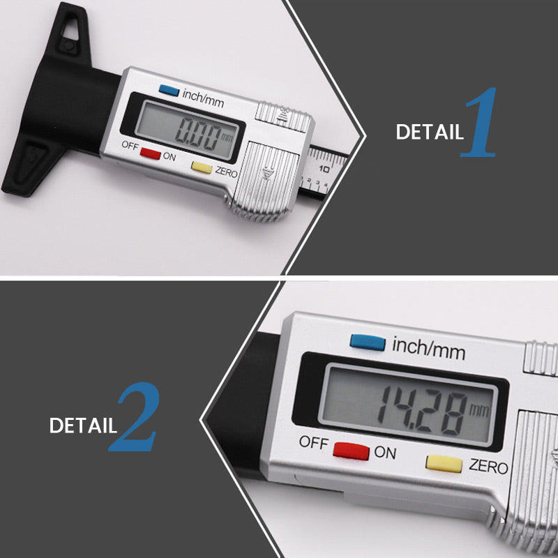 Digital Car Tyre Tire Tread Depth Gauge Meter