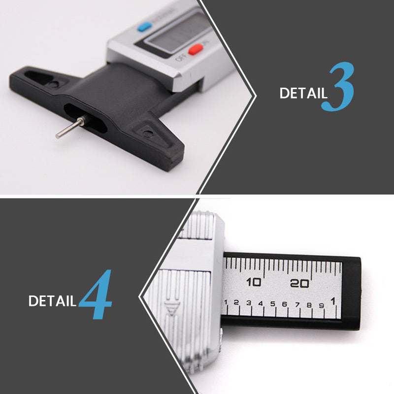 Digital Car Tyre Tire Tread Depth Gauge Meter