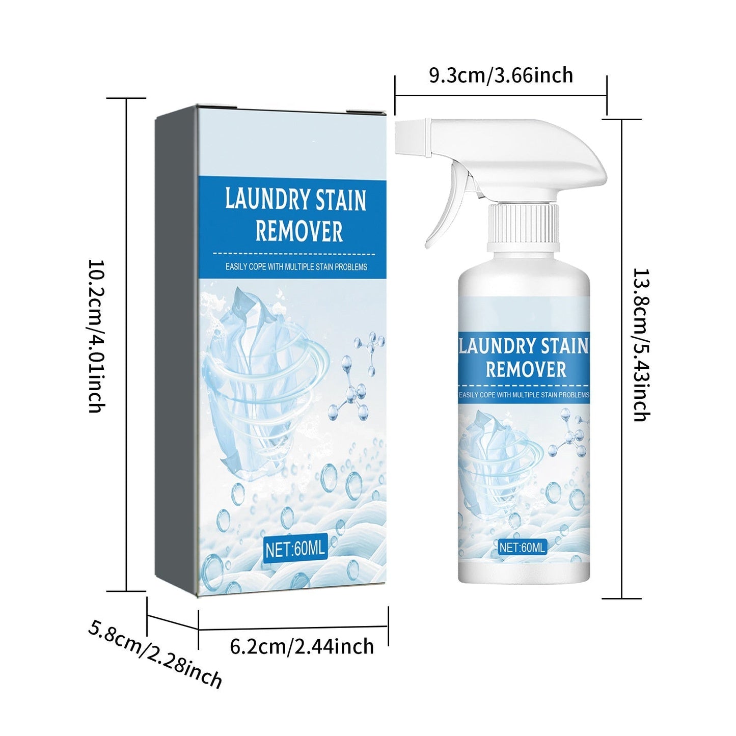 🏆 Last Day Special Price !!! 🔥Buy 2 Get 1 Free🔥Powerful Laundry Stain Remover Spray