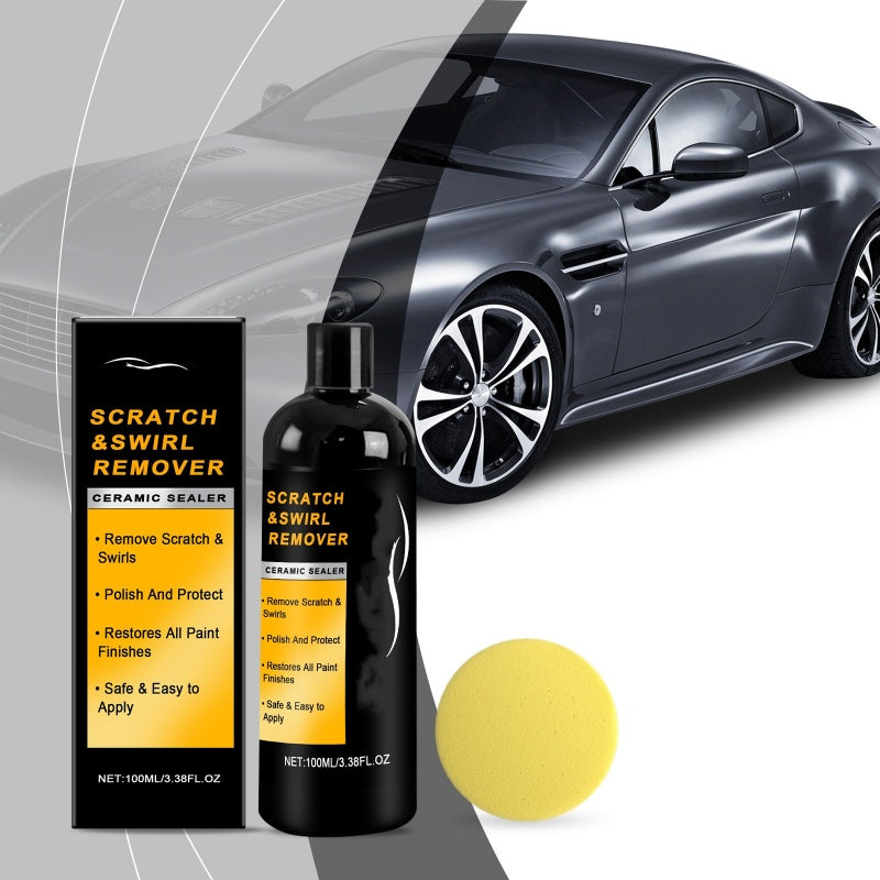 Car Scratch & Swirl Remover Magic Kit ✨ Your paint's second chance – erase flaws, restore shine in minutes! 🚗💫