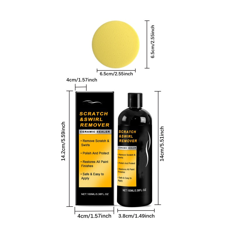 Car Scratch & Swirl Remover Magic Kit ✨ Your paint's second chance – erase flaws, restore shine in minutes! 🚗💫