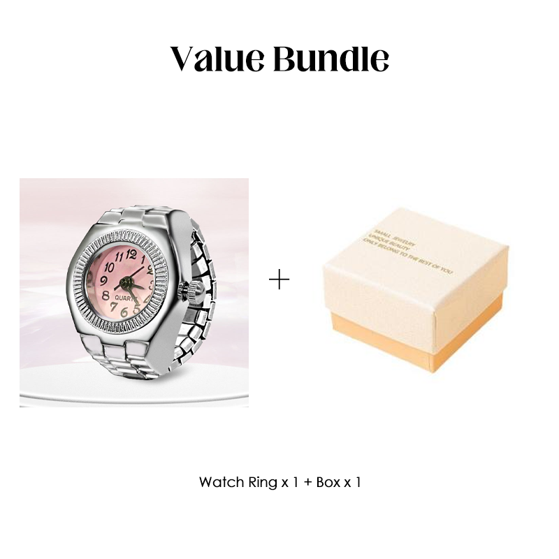 Alloy Finger Watch Ring