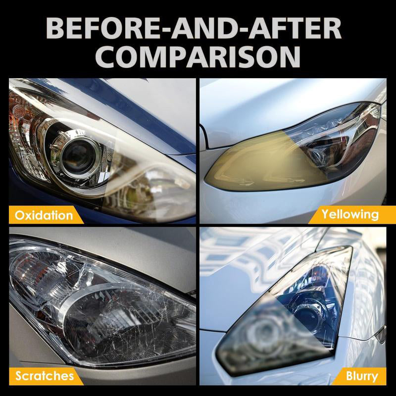 💡 Last Day Special Price $9.78 ! 🔥Buy 2 Get 1 Free🔥 Car Headlight Cleaning & Restoration Agent – Scratch Remover, UV Protection & Anti-Yellowing 🚗