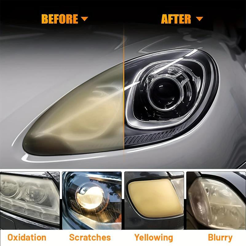 💡 Last Day Special Price $9.78 ! 🔥Buy 2 Get 1 Free🔥 Car Headlight Cleaning & Restoration Agent – Scratch Remover, UV Protection & Anti-Yellowing 🚗