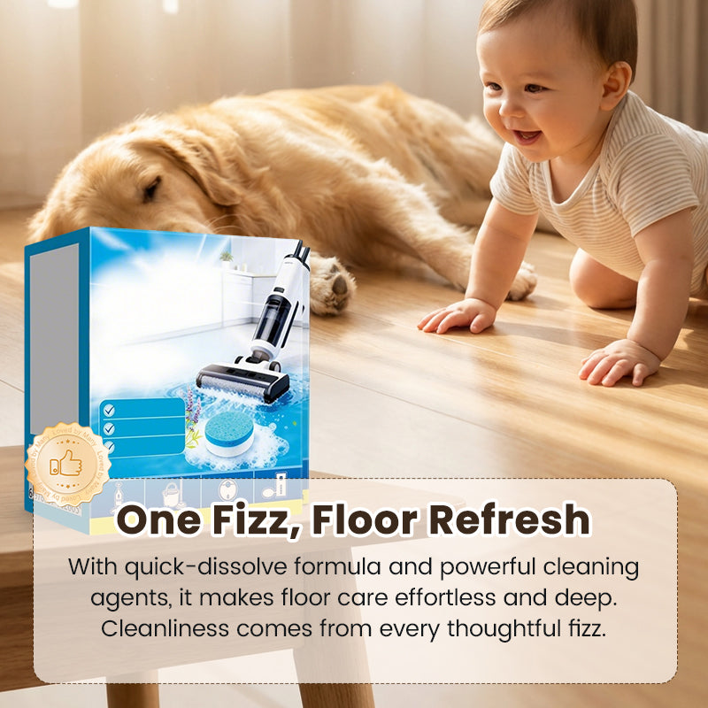 Quick-Dissolve Floor Cleaning Effervescent Tablets