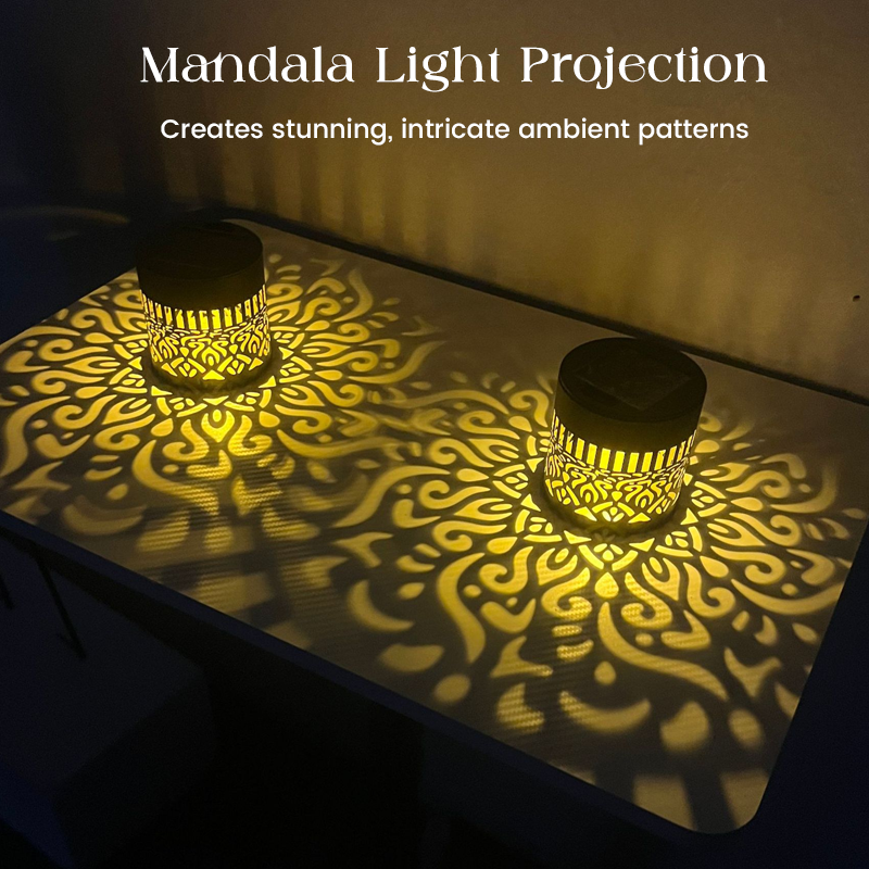 🥳2026 HOT SALE🥳💞50K+ SOLD!☀️🌀 50% OFF! Solar Mandala Light – Projects stunning patterns, 2-in-1 floor & wall. IP65 rustproof, auto on/off. Magical garden glow, zero electricity. 🏡✨