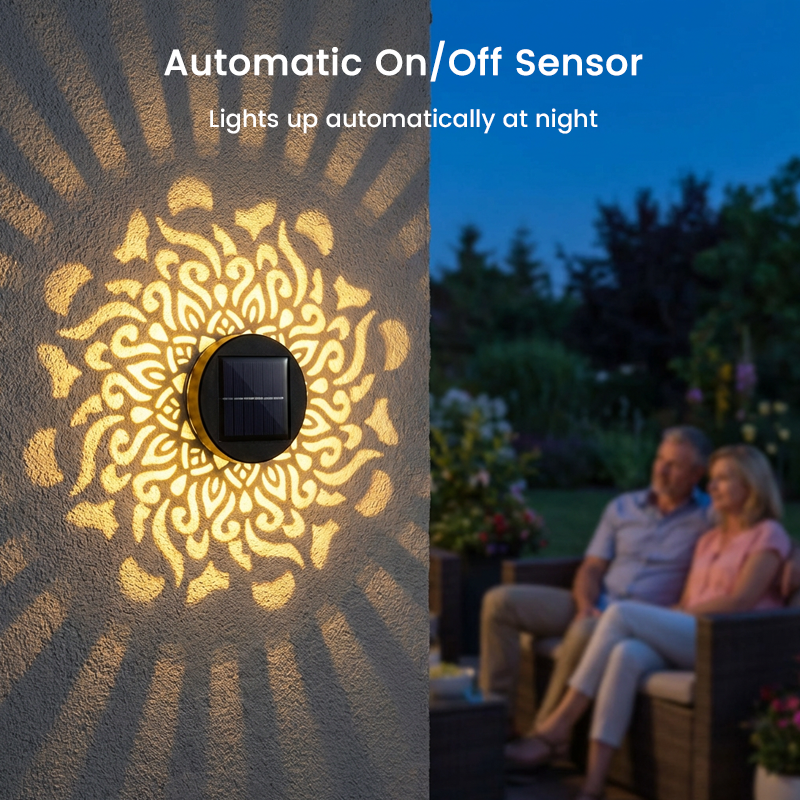 🥳2026 HOT SALE🥳💞50K+ SOLD!☀️🌀 50% OFF! Solar Mandala Light – Projects stunning patterns, 2-in-1 floor & wall. IP65 rustproof, auto on/off. Magical garden glow, zero electricity. 🏡✨