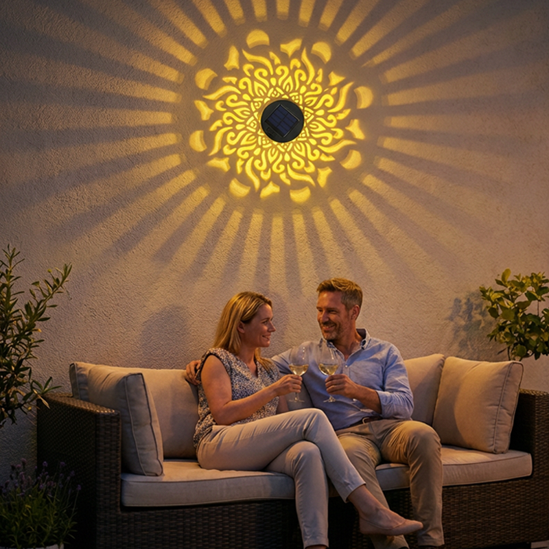 🥳2026 HOT SALE🥳💞50K+ SOLD!☀️🌀 50% OFF! Solar Mandala Light – Projects stunning patterns, 2-in-1 floor & wall. IP65 rustproof, auto on/off. Magical garden glow, zero electricity. 🏡✨