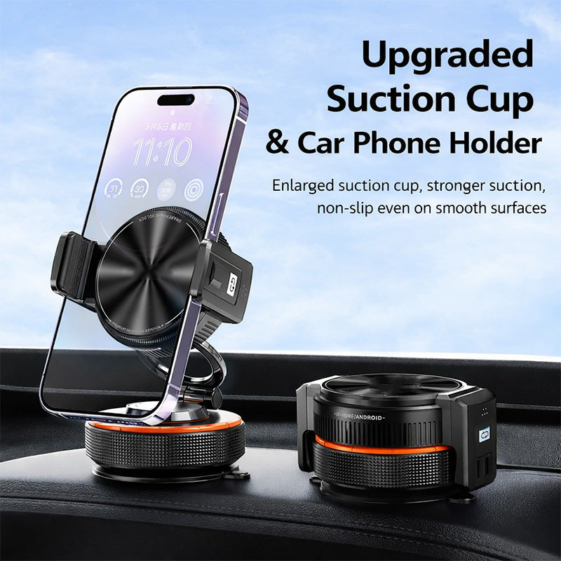 Vacuum Suction Magnetic Car Phone Holder