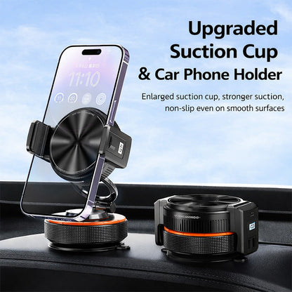 Vacuum Suction Magnetic Car Phone Holder