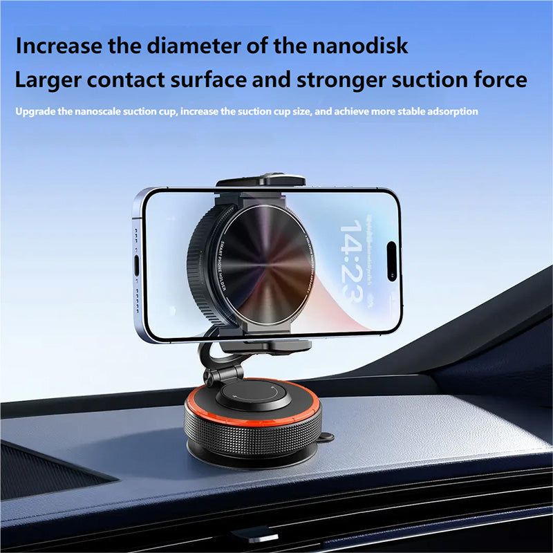 Vacuum Suction Magnetic Car Phone Holder