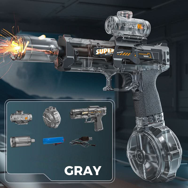🔫 HOT SALE! ⚡ Rechargeable Electric Water Gun – Automatic Water Injection, Long Shooting Range, Large Capacity, Perfect for Summer Outdoor Fun & Kids Toys 💦