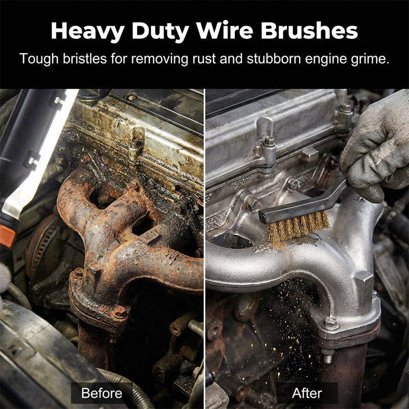 Professional Auto Detailing Brush & Cleaning Kit
