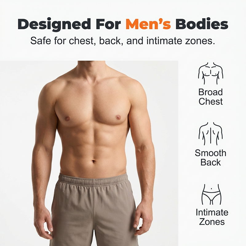 🪒 Crème dépilatoire – Homme • Zones intimes | **Formule apaisante • Sans odeur agressive
