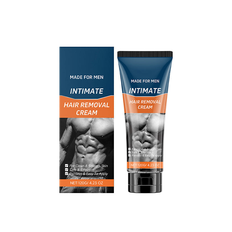 🪒 Crème dépilatoire – Homme • Zones intimes | **Formule apaisante • Sans odeur agressive