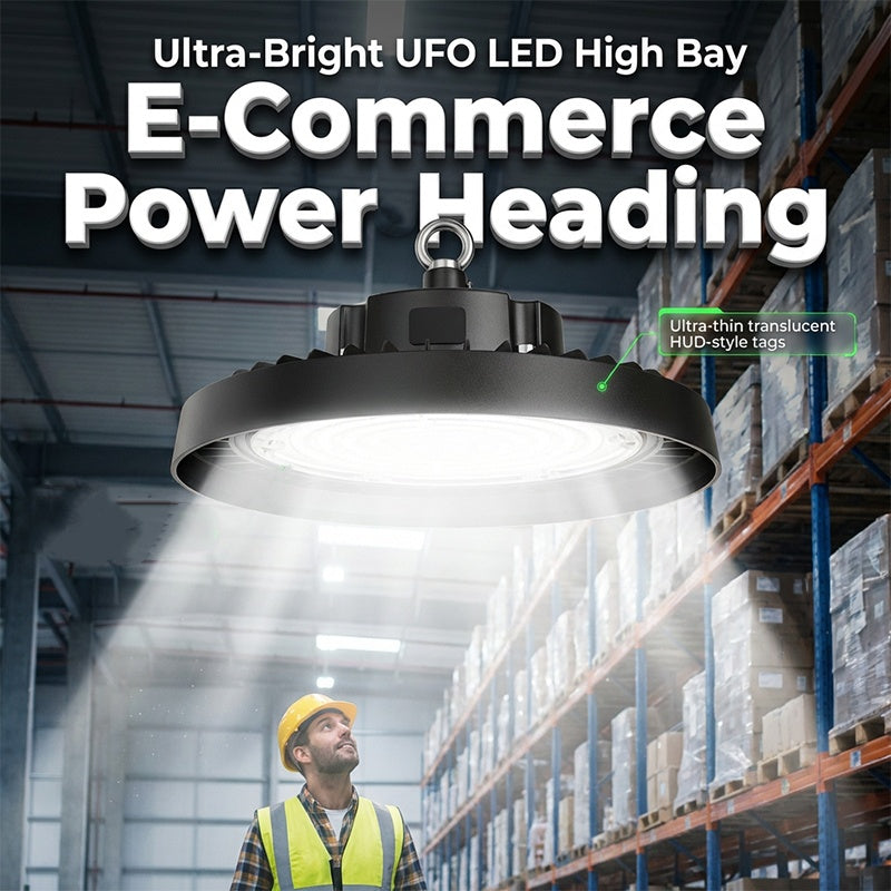 💡 59% OFF NOW! UFO LED High Bay Light – 100W, 160lm/W, 220V, for Industrial, Warehouse & Large Spaces 🏭✨