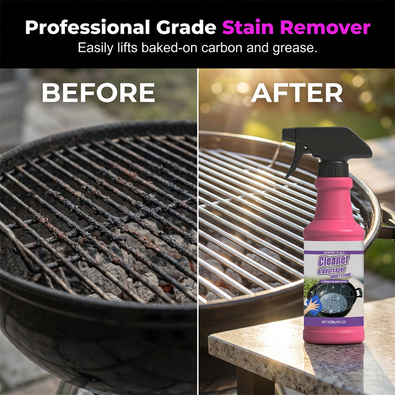 🌟BUY 3 GET 1 FREE!!💦Fast-Acting Heavy-Duty Grill Degreaser Spray