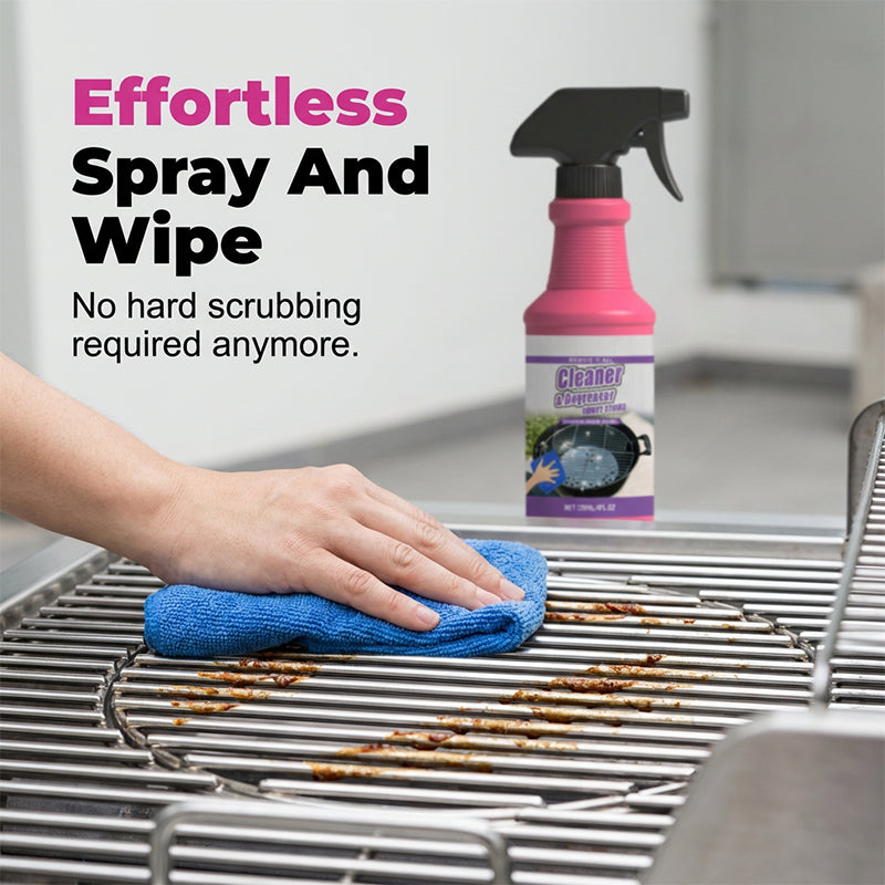 🌟BUY 3 GET 1 FREE!!💦Fast-Acting Heavy-Duty Grill Degreaser Spray