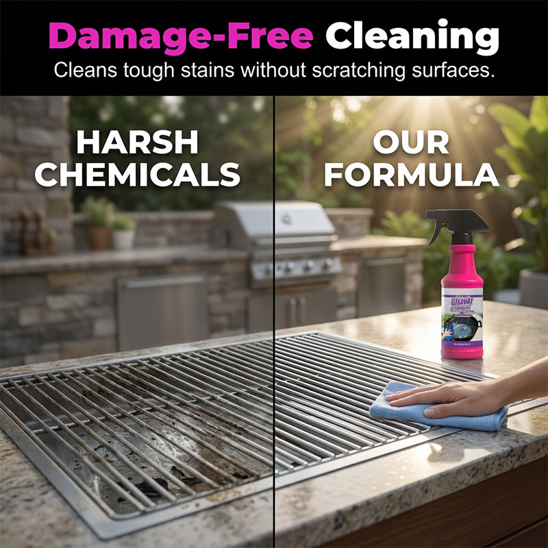 🌟BUY 3 GET 1 FREE!!💦Fast-Acting Heavy-Duty Grill Degreaser Spray