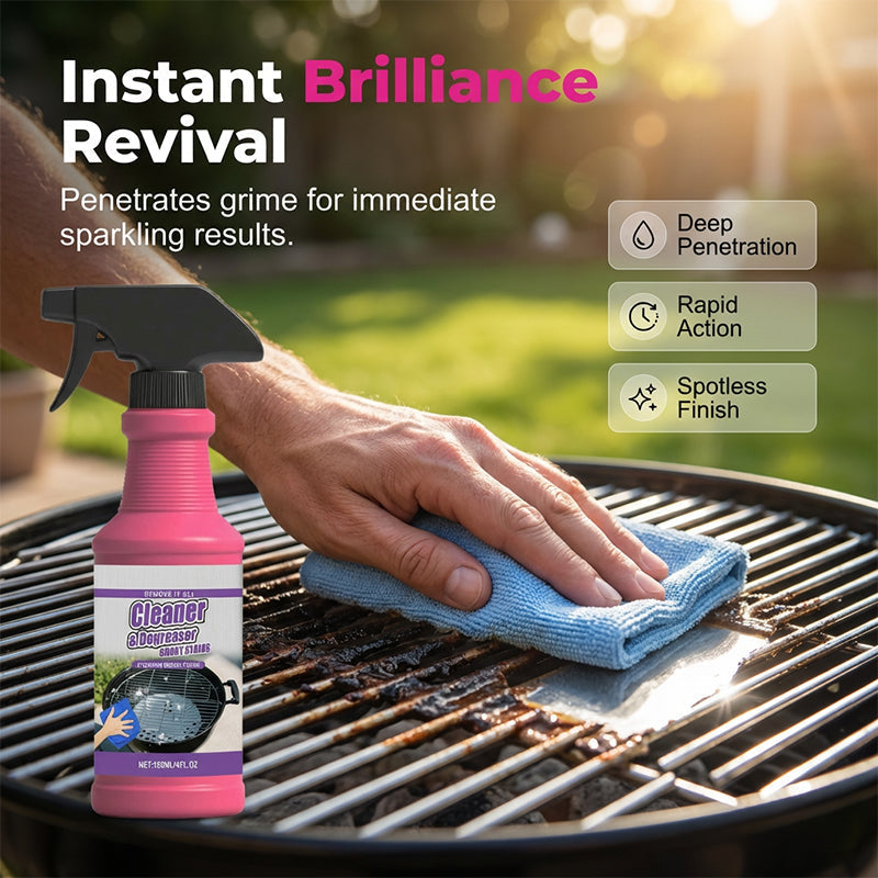 🌟BUY 3 GET 1 FREE!!💦Fast-Acting Heavy-Duty Grill Degreaser Spray