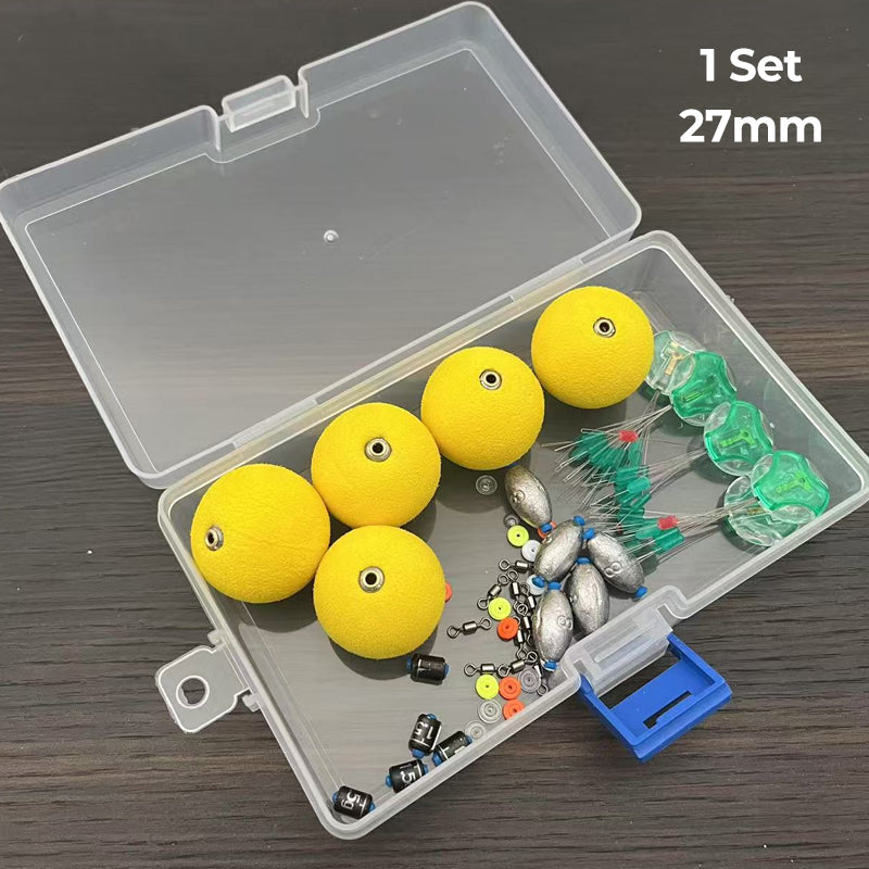 🎣✨Complete Fishing Float & Sinker Rig Kit – high-buoyancy foam floats, precision weighted core, vivid strike indicators. Portable tackle box! 🛡️💪