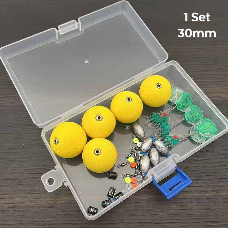 🎣✨Complete Fishing Float & Sinker Rig Kit – high-buoyancy foam floats, precision weighted core, vivid strike indicators. Portable tackle box! 🛡️💪