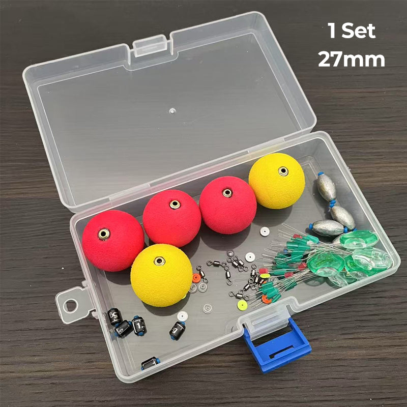 🎣✨Complete Fishing Float & Sinker Rig Kit – high-buoyancy foam floats, precision weighted core, vivid strike indicators. Portable tackle box! 🛡️💪