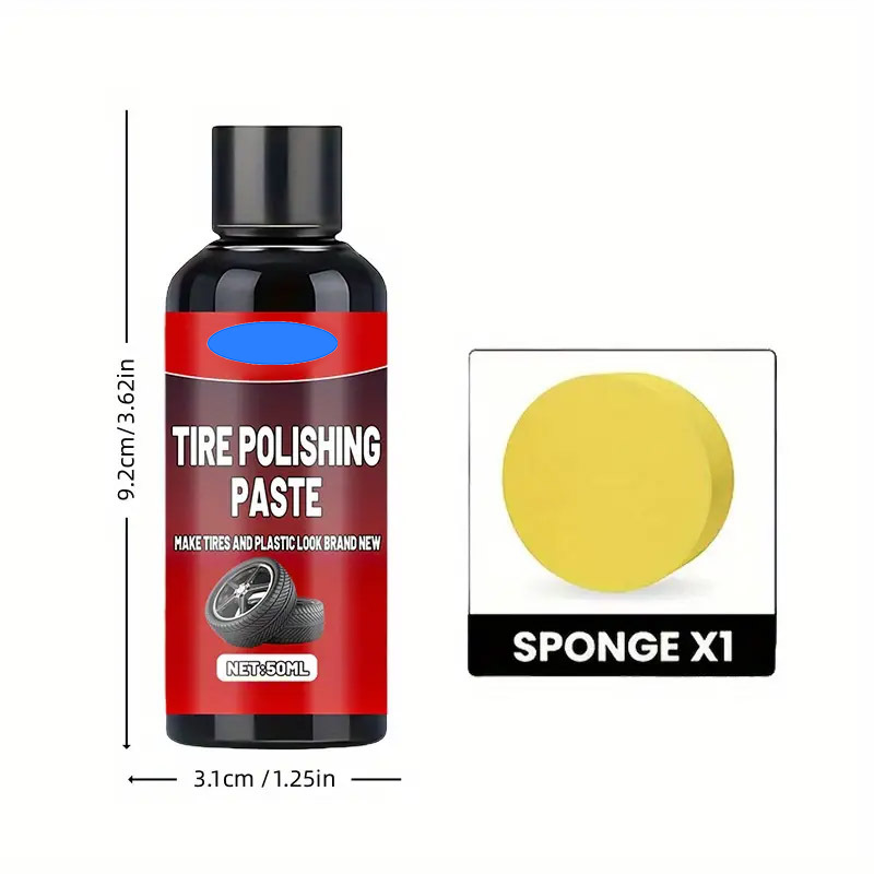 🖤 Instant Black Tire Polishing Paste – Darker, Deeper, Wetter Shine in One Wipe! ✨🚗