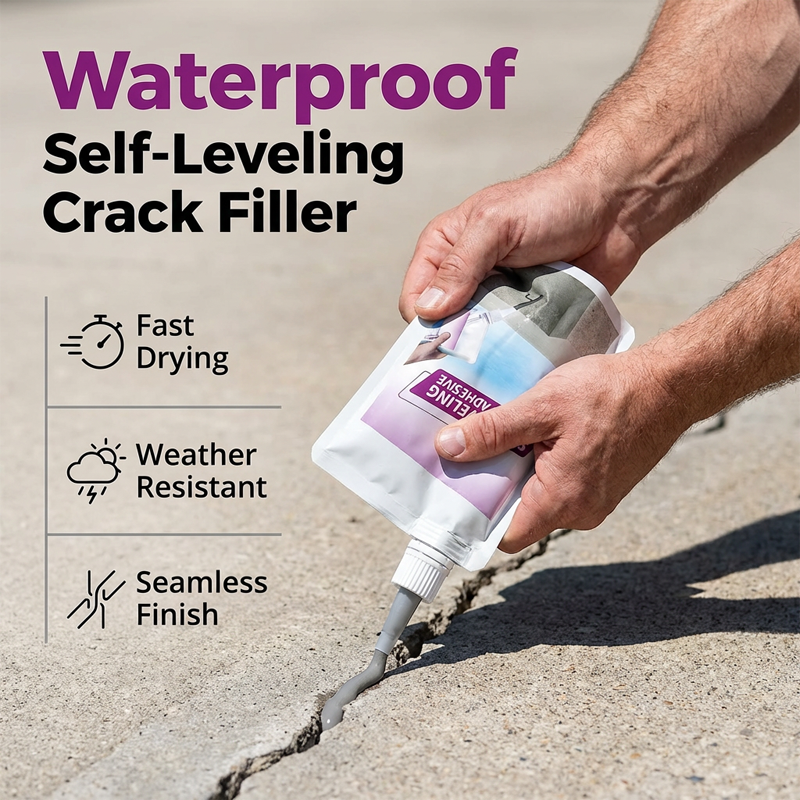 Waterproof Fast-Drying Self-Leveling Crack Filler