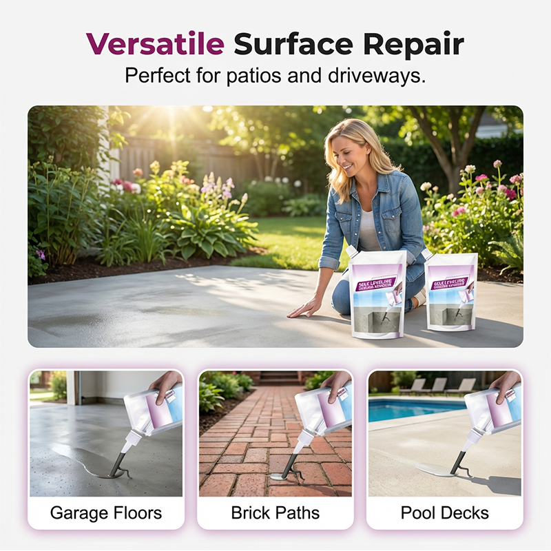 Waterproof Fast-Drying Self-Leveling Crack Filler