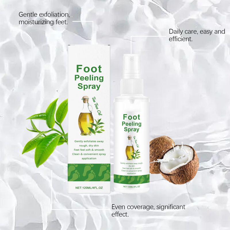 ✨ Tea Tree Foot Peeling Spray – Silky Smooth Feet in Minutes! ✨