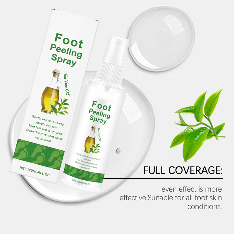 ✨ Tea Tree Foot Peeling Spray – Silky Smooth Feet in Minutes! ✨