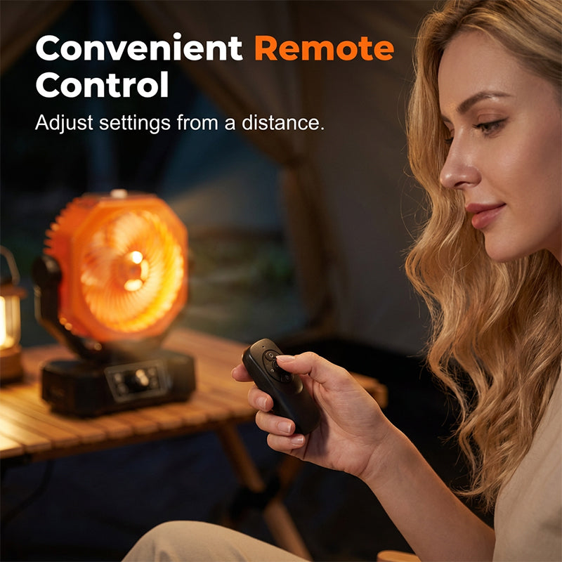 🌞 Solar Portable Misting Camping Fan – Chill Anywhere, Off the Grid! ⛺💨 Cool mist + wide oscillation + remote control – your ultimate outdoor comfort companion. 🔋🌀