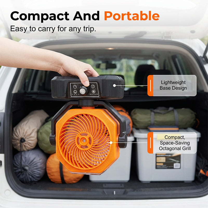 🌞 Solar Portable Misting Camping Fan – Chill Anywhere, Off the Grid! ⛺💨 Cool mist + wide oscillation + remote control – your ultimate outdoor comfort companion. 🔋🌀