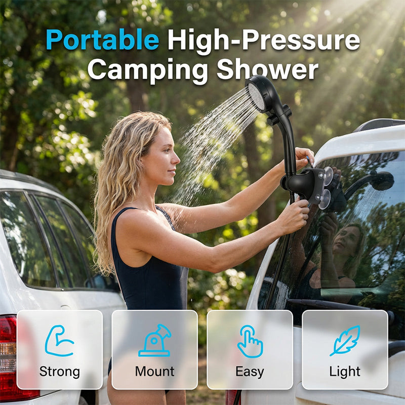 Smart Portable Shower Pump for Travel & Home