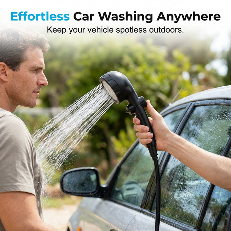 Smart Portable Shower Pump for Travel & Home