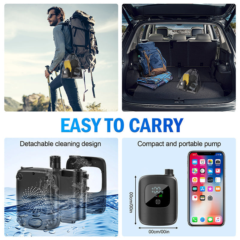 Smart Portable Shower Pump for Travel & Home